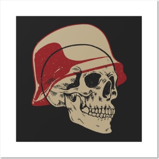 WW2 Germany Soldier Skull Posters and Art